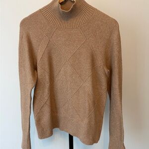 Banana Republic Camel Mock Neck Sweater | XS